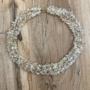 Vintage Woven Quartz Necklace